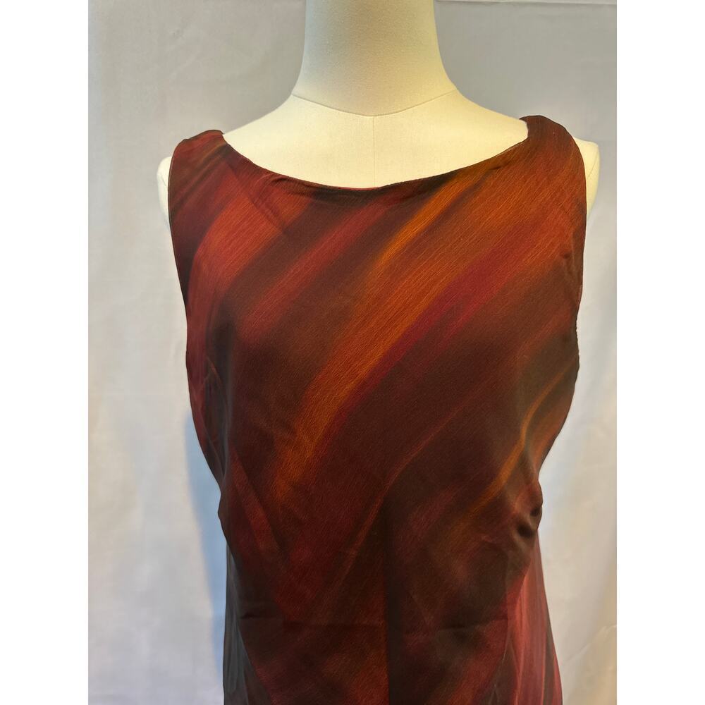 Connected Apparel Sleek Redish Sleek Dress Sz L
